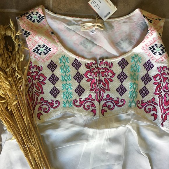 Odd Molly New 100% Silk Embroidered Blouse 1 (Sm), 2 (Md), 3 (Lg), 4 (XL) - Picture 2 of 4